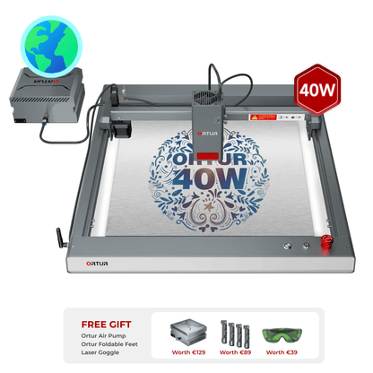Ortur Laser Master 3 (LM3) Laser Engraving & Cutting Machine 40W (with Free Air Pump & FFT1.0) OLM3 Basic